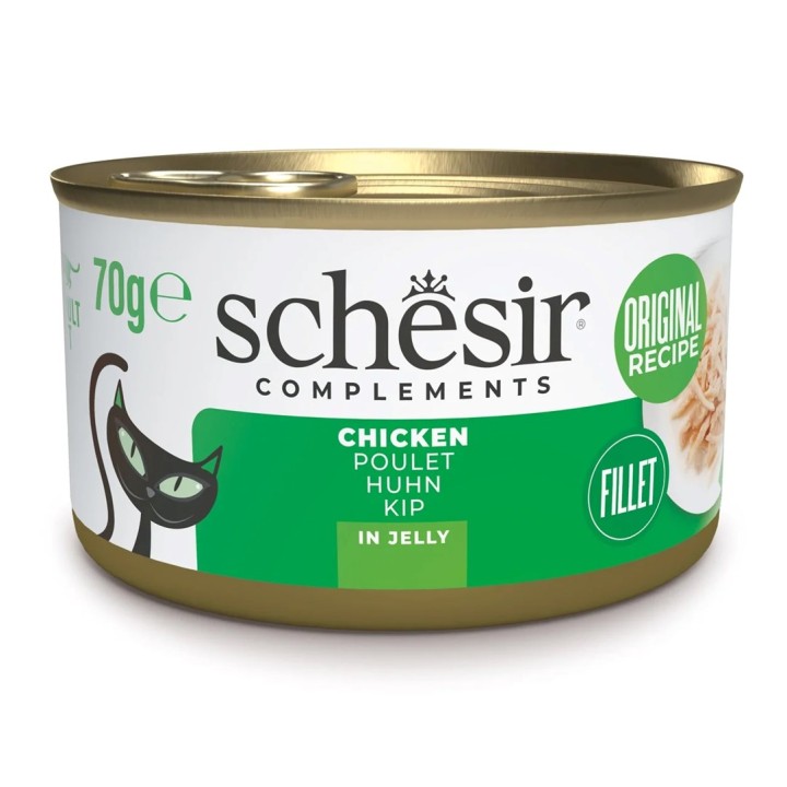 SCHESIR Pollo in gelatina - cibo umido per gatti - 70g