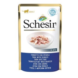 SCHESIR in gelatina Tonno con branzino - cibo umido per gatti - 50 g