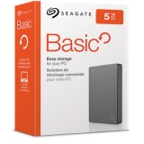 Seagate Basic disco rigido esterno 5 TB 2.5 3.2 Gen 1 (3.1 Gen 1) argento