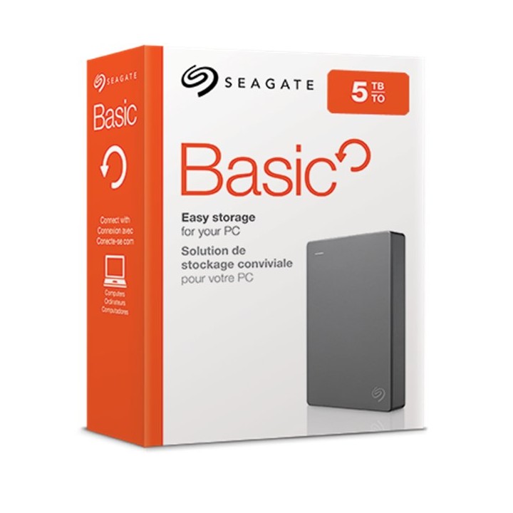 Seagate Basic disco rigido esterno 5 TB 2.5 3.2 Gen 1 (3.1 Gen 1) argento