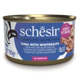 SCHESIR in acqua di cottura Tonno con bianchetti - cibo umido per gatti - 85 g