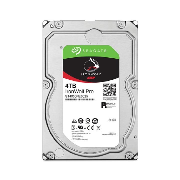 Seagate IronWolf Pro ST4000NT001 disco rigido interno 4 TB 7200 RPM 256 MB 3.5