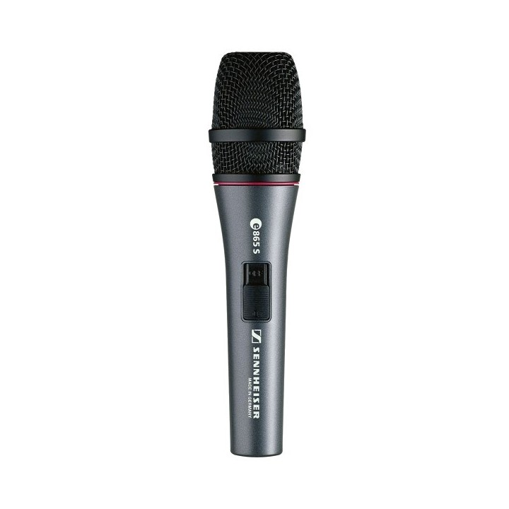 Sennheiser E865-S - microfono vocale condensatore supercardioide versione con interruttore on/off