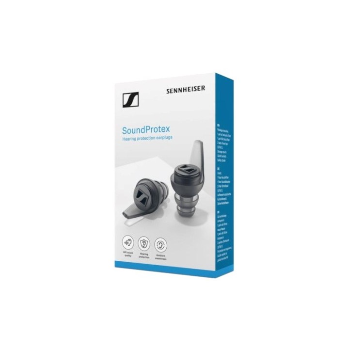 Sennheiser SoundProtex - Tappi per le orecchie protettivi con 3 tipi di filtri acustici