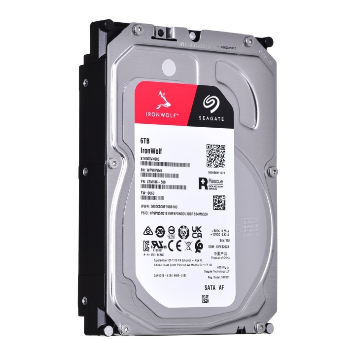 Seagate IronWolf disco rigido interno 6 TB 256 MB 3.5 Serial ATA III (ST6000VN006)