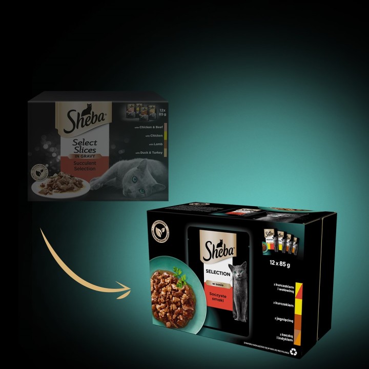 Sheba Selection in salsa sapori succulenti 12 x 85 g