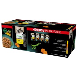 SHEBA Nature's Collection Aromi di Pollame in gelatina - cibo umido per gatti - 40 x 85g