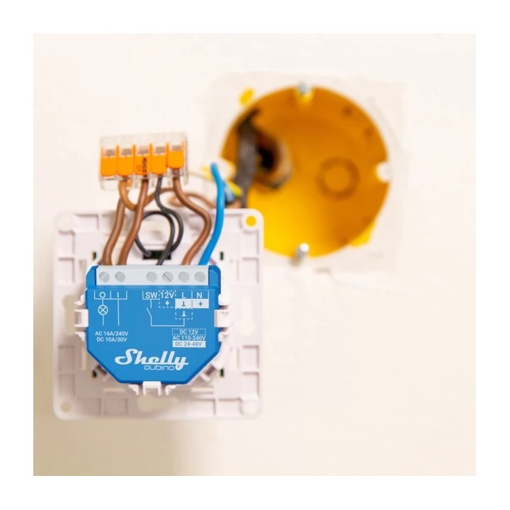 Shelly Qubino Wave 1 - controllore relay/Z-Wave da incasso a 1 canale 230 V