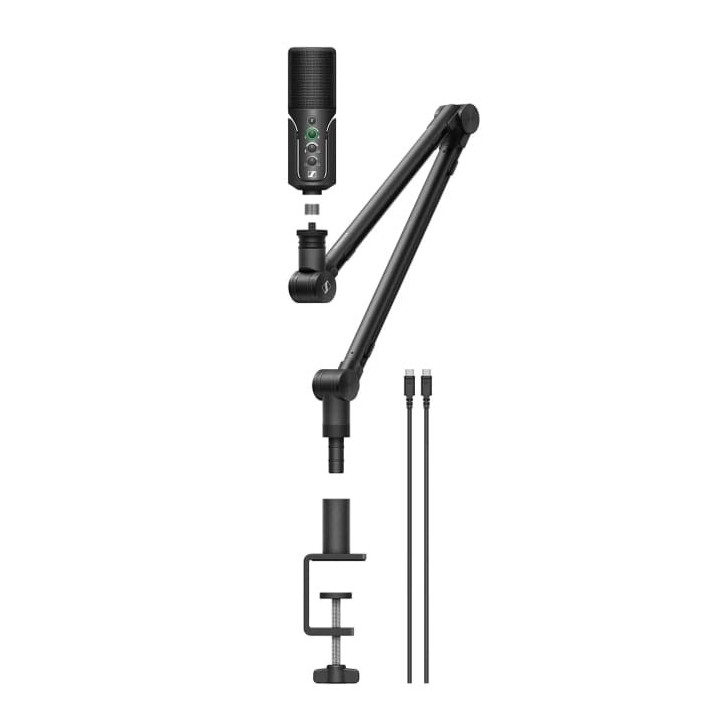 Sennheiser Profile Streaming Set - USB-C microfono con braccio regolabile per podcast e streaming