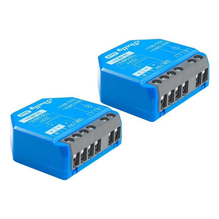 SHELLY 1 Gen4 Interruttore intelligente Blu 2 pezzi