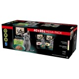SHEBA Kitten Selezione di Aromi in Salsa - cibo umido per gatti - 40x85 g