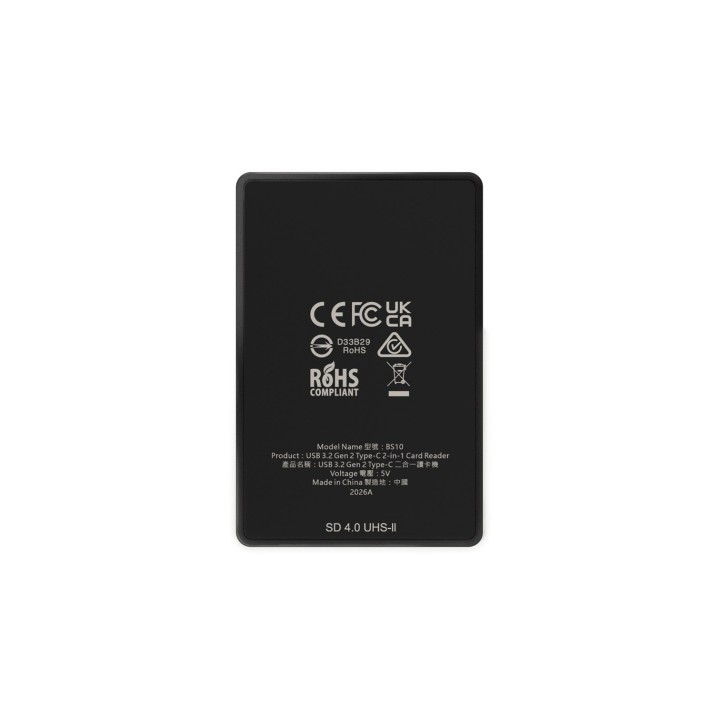 Lettore schede di memoria SILICON POWER CreatePro BS10 CFexpress Type B e SD 4.0 10Gbps nero