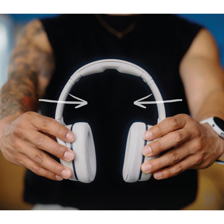 Skullcandy Crusher 540 Cuffie Over-Ear Attive Grigio Concrete