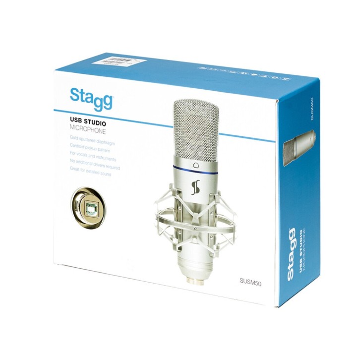 Stagg SUM50 - USB microfono condensatore da studio