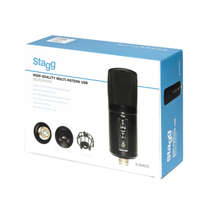 Stagg SUSM60D - USB microfono condensatore