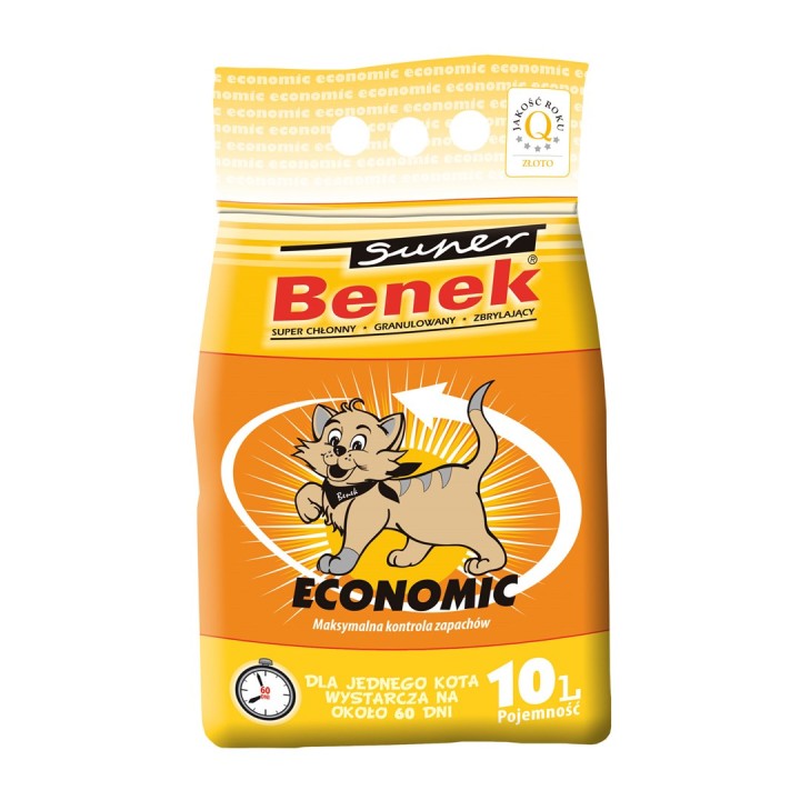 Certech Super Benek Economic - Lettiera per gatti agglomerante 10 l