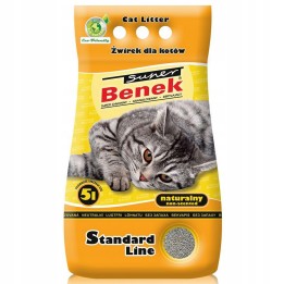 Certech Super Benek Standard Natural - Lettiera per gatti agglomerante 5 l
