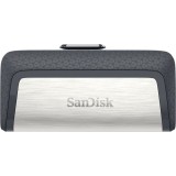 Sandisk Ultra Dual Drive USB Type-C USB chiavetta flash 128 GB USB Type-A / USB Type-C 3.2 Gen 1 (3.1 Gen 1) nero argento