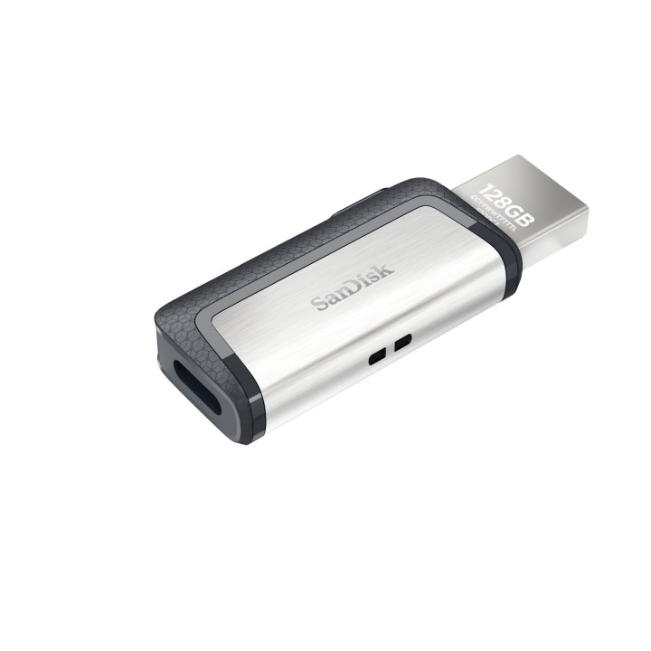 Sandisk Ultra Dual Drive USB Type-C USB chiavetta flash 128 GB USB Type-A / USB Type-C 3.2 Gen 1 (3.1 Gen 1) nero argento