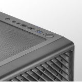Mars Gaming MC-F nero case ATX gaming semitower finestra in vetro temperato frontale metal-mesh 4x 120mm ventole ARGB