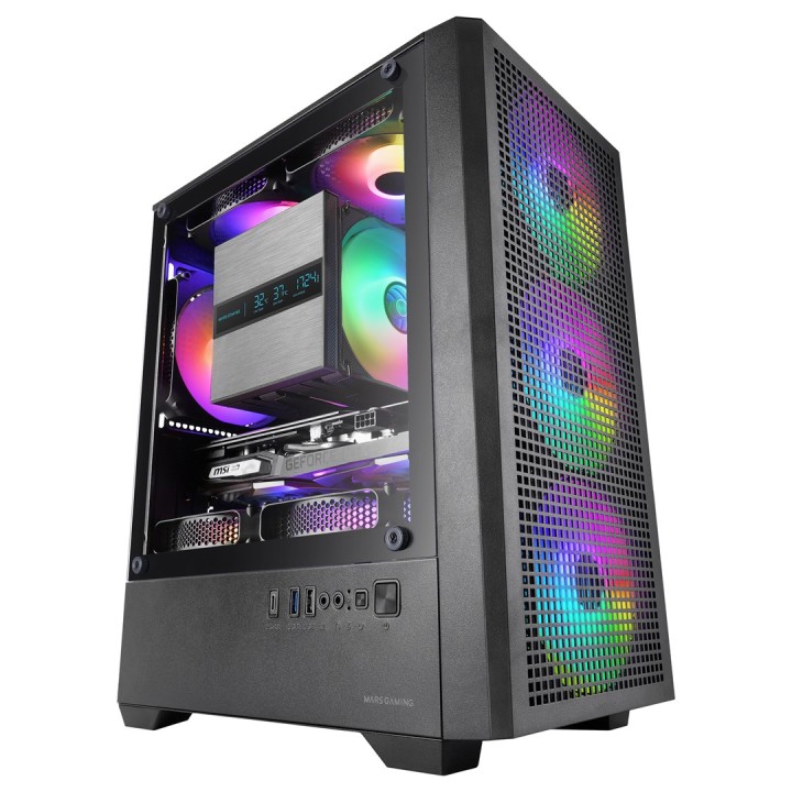 Mars Gaming MCQUANTUM case per PC Midi Tower nero