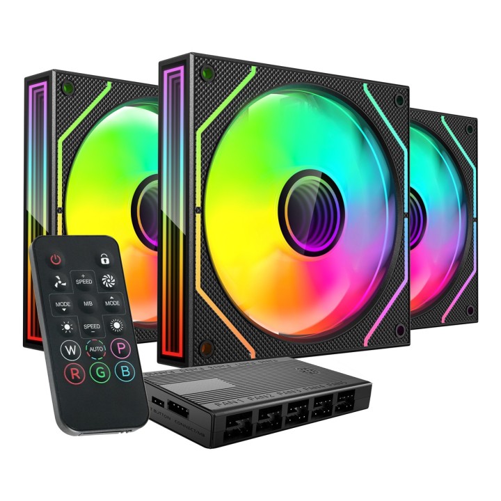 Mars Gaming MF3DPROKIT sistema di raffreddamento per computer Ventola case per PC 12 cm nero