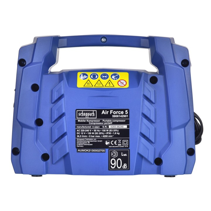 Scheppach AIR-FORCE 5 5906142901 Compressore d'aria 0.2 W AC