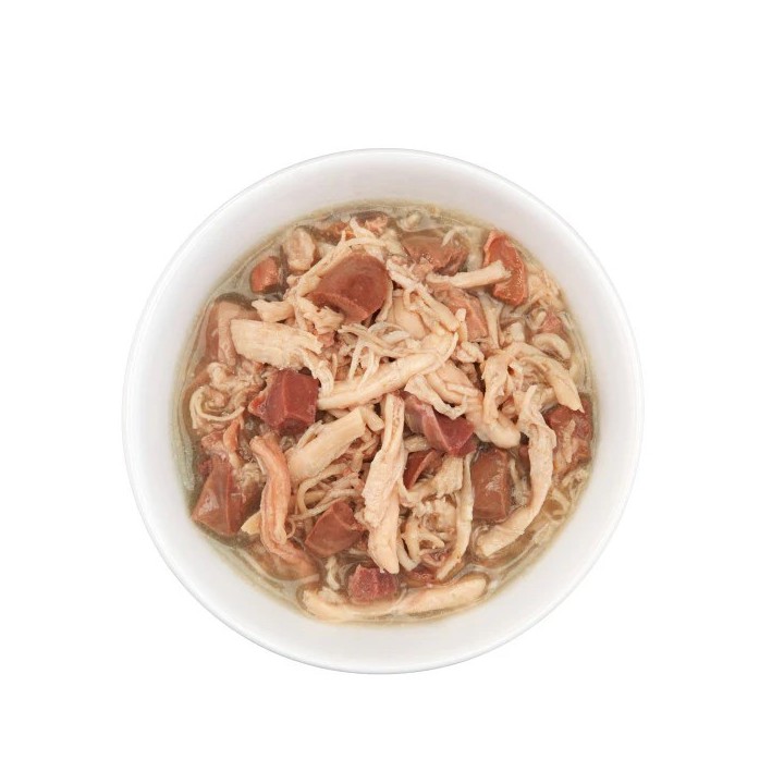 SCHESIR After Dark Filetto di pollo con anatra in brodo - cibo umido per gatti - 80g