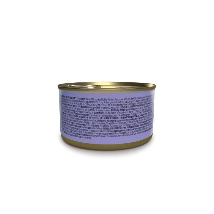 SCHESIR After Dark Filetto di pollo con anatra in brodo - cibo umido per gatti - 80g