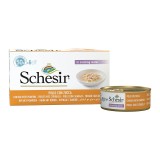 SCHESIR Filetti di pollo con zucca in brodo - cibo umido per gatti - 6x50g