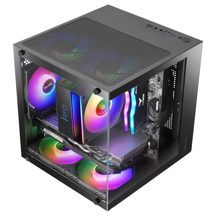 Mars Gaming MC-CUBE case per PC Mini Tower nero