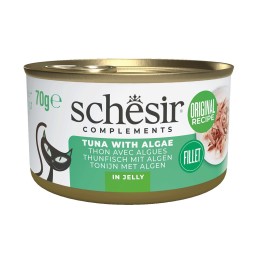 SCHESIR Complements Tonno con alghe in gelatina - cibo umido per gatti - 70g