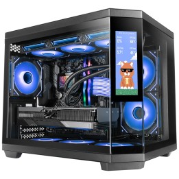 Mars Gaming MC3TCORELCDM case per PC Mini Tower nero