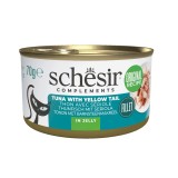 SCHESIR Complements Tonno con ricciola in gelatina - cibo umido per gatti - 70g