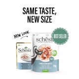 SCHESIR Tonno con nasello in gelatina - cibo umido per gatti - 70g