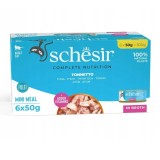 SCHESIR in brodo Tonno - cibo umido per gatti - 6 x 50 g