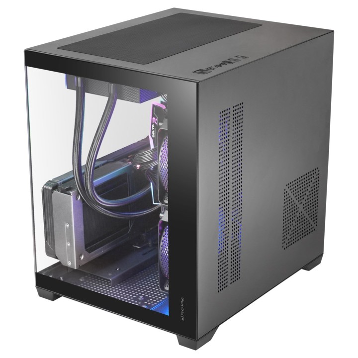 Mars Gaming MCVIEW3 case per PC Mini Tower nero