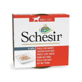 SCHESIR in gelatina Pollo con manzo - cibo umido per cani - 150 g