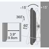 Techly 13-30 Supporto da parete per LED LCD TV movimento completo ICA-LCD 201BK