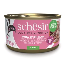 SCHESIR in gelatina Tonno con prosciutto - cibo umido per gatti - 85 g