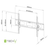 Techly 40-65 Supporto da parete per LED LCD TV inclinabile ICA-PLB 131L