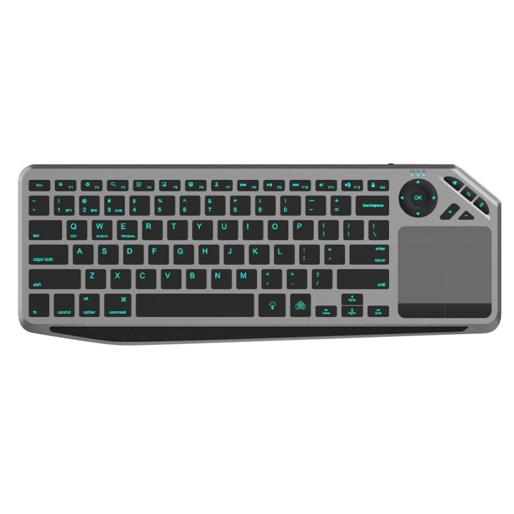 Techly ICTB9801TB Tastiera universale RF wireless + Bluetooth QWERTY US inglese nero