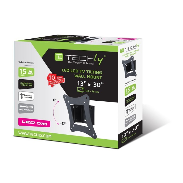 Techly ICA-LCD-900 76.2 cm (30 ) nero