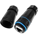 Techly IWP-MD C6-IP68T adattatore genere cavo RJ-45 nero