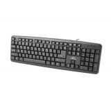 Esperanza TKR101 Tastiera Office USB QWERTY Inglese Russo Nero