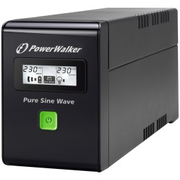 PowerWalker VI 600 SW FR Line-Interactive 0.6 kVA 360 W 2 AC presa(e)