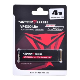 Patriot Memory VP4300 Lite M.2 4 TB PCI Express 4.0 NVMe (VP4300L4TBM28H)