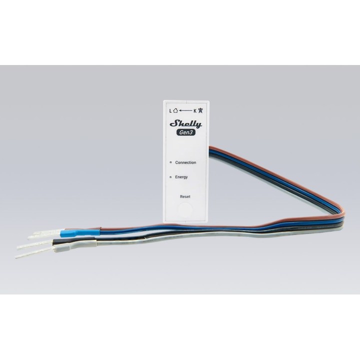 SHELLY WiFi 3EM-63W Gen3 1/3-Channel Misuratore potenza e energia bianco