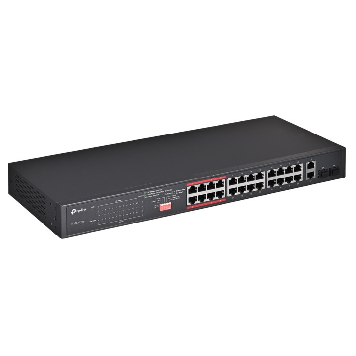 TP-Link Switch PoE+ non gestito Gigabit 2 porte + 10/100Mbps 24 porte