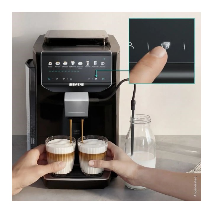 Siemens EQ500 iAroma TP553E07 15 bar macchina espresso | Nero lucido